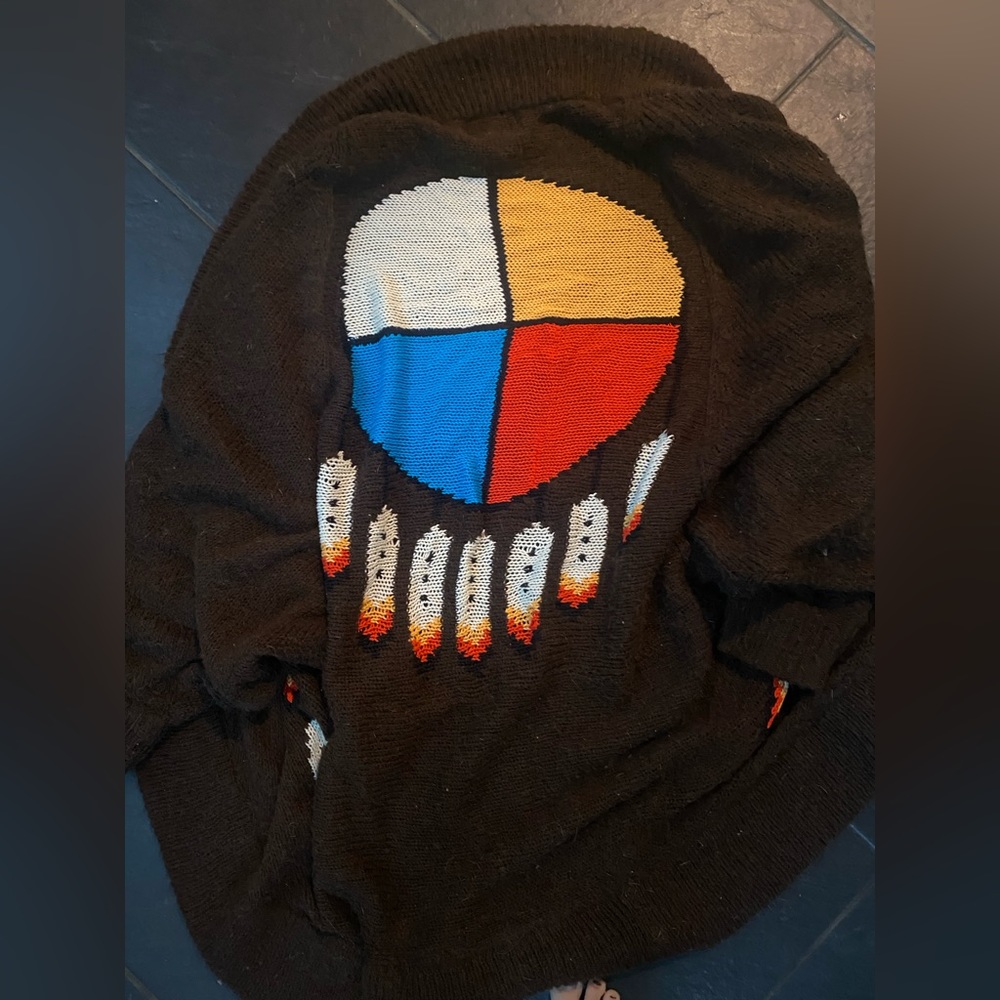 Wildfox brown dreamcatcher rare cocoon sweater